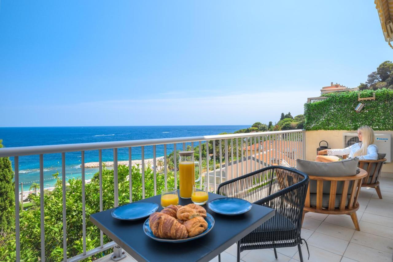 Proche Monaco, Vue Mer Et Acces A La Plage Saint-Antoine (Alpes-Maritimes) Exterior foto